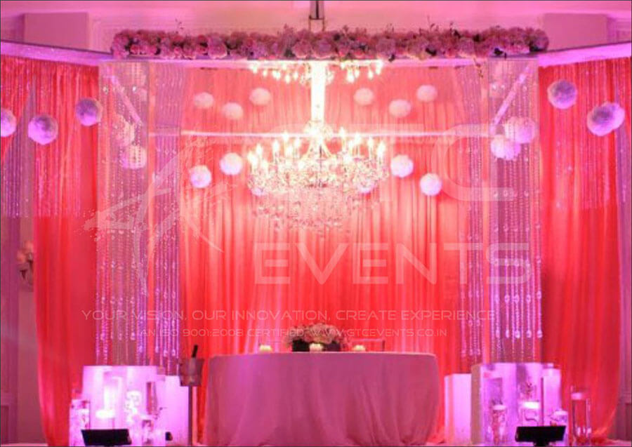 beautiful stage decore for Media representatives